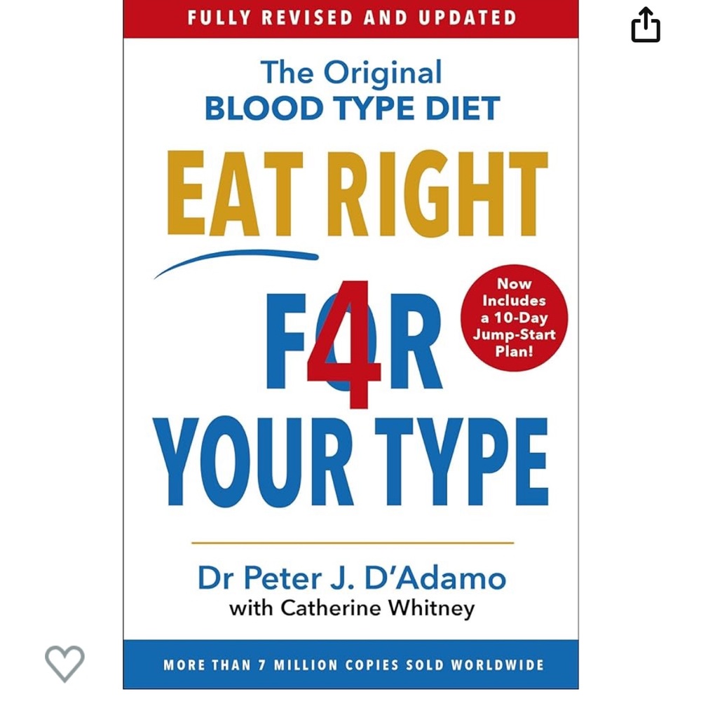 Eat right 4 your blood type book (all blood types)
